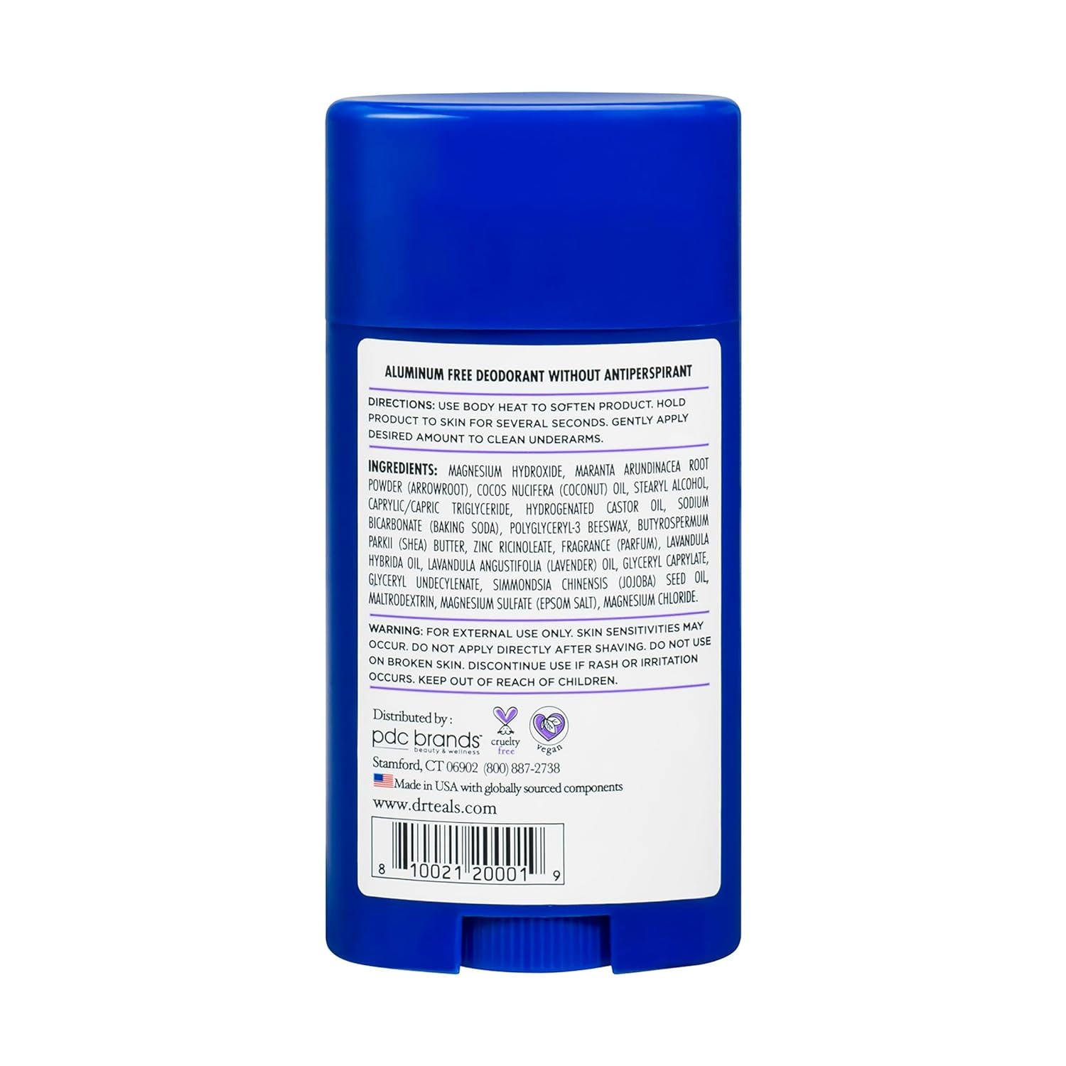 image:imageDr Teals Aluminum Free Deodorant Lavender Vanilla with Essential Oils 265 oz Pack of 3Lavender Vanilla