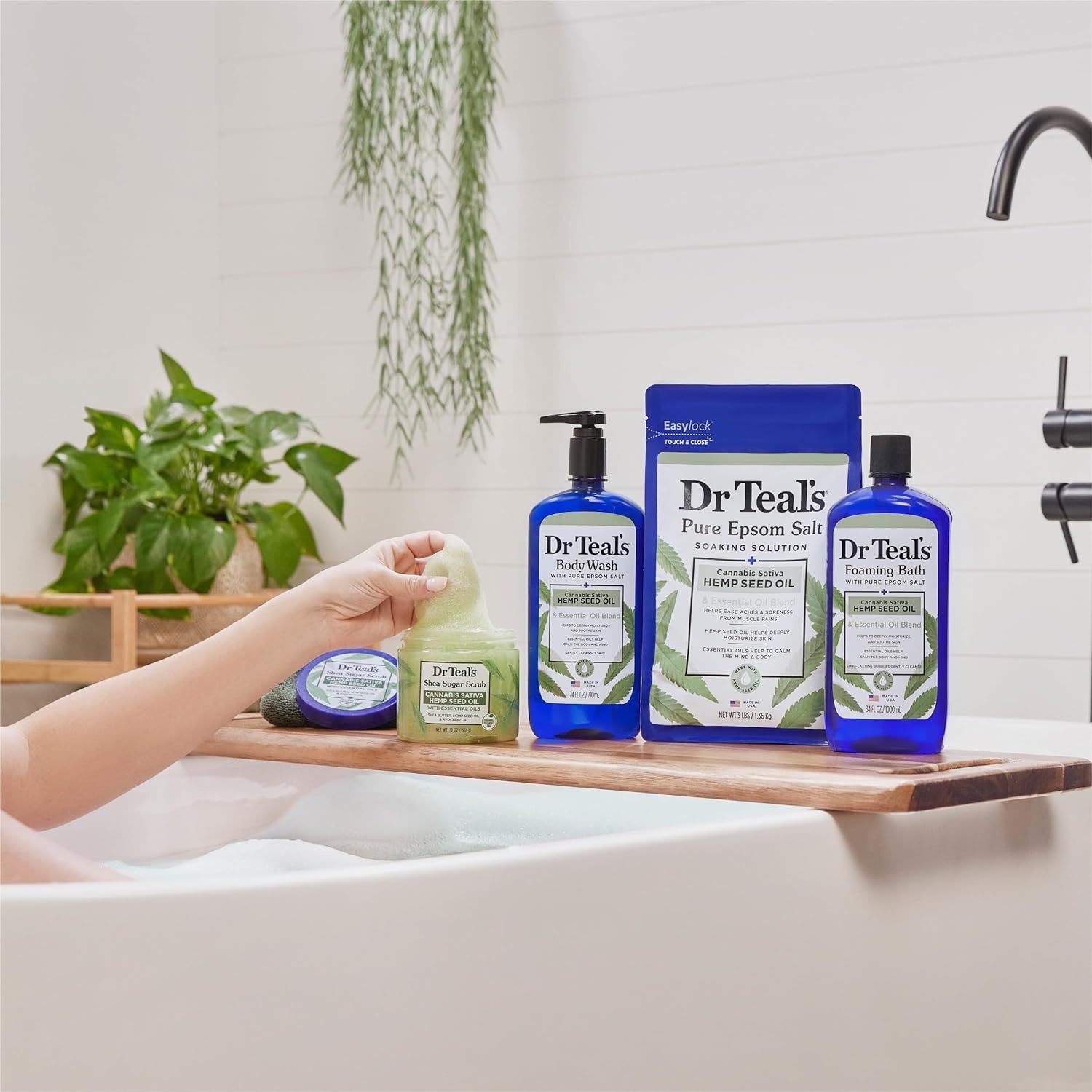 image:imageDr Teals Body Wash with Pure Epsom Salt DaytimeNighttime with Vitamin C amp Sleep Blend 24 fl oz Pack of 248 Fl Oz Pack of 1