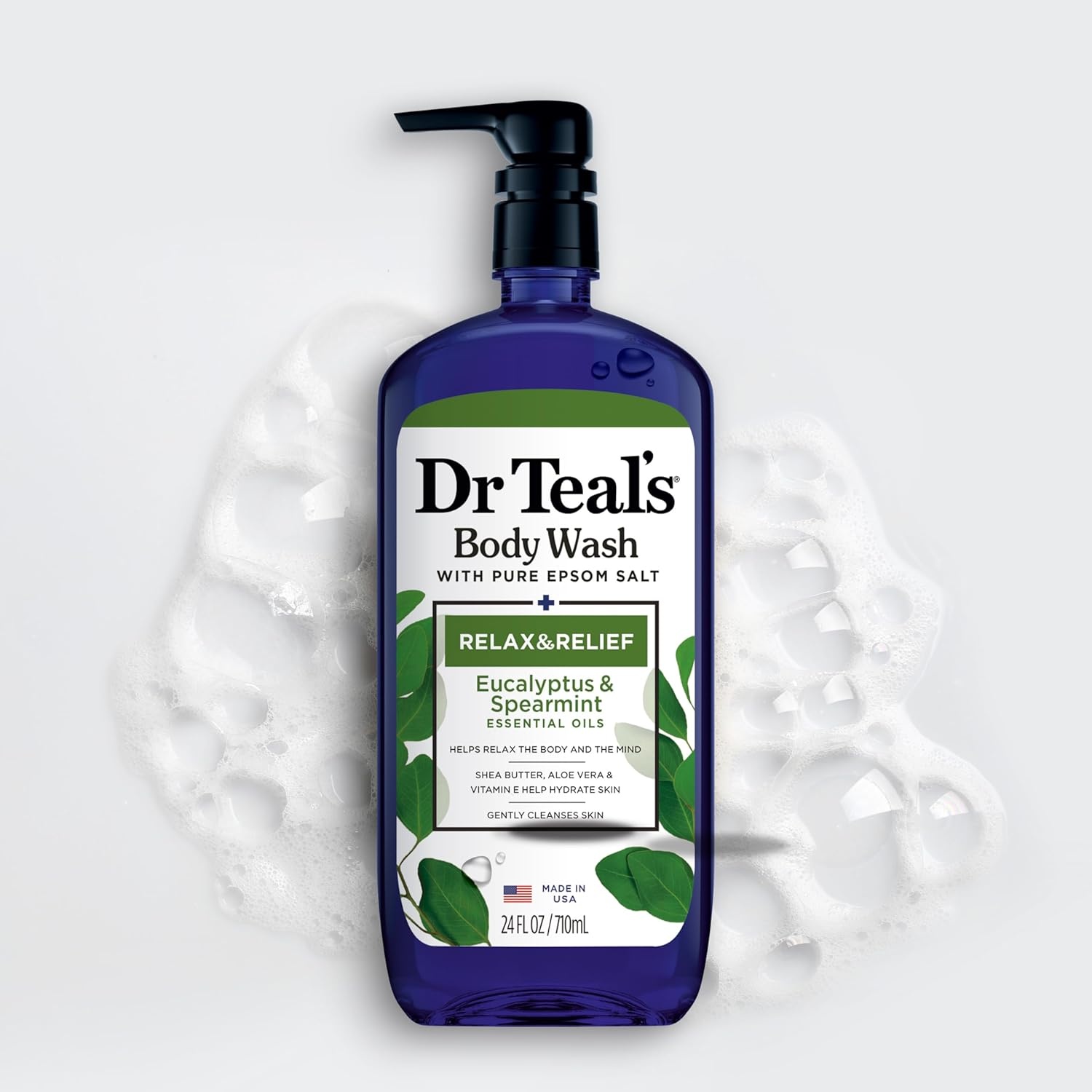 image:imageDr Teals Body Wash with Pure Epsom Salt Relax amp Relief with Eucalyptus amp Spearmint 24 fl oz Pack of 4Eucalyptus Spearmint