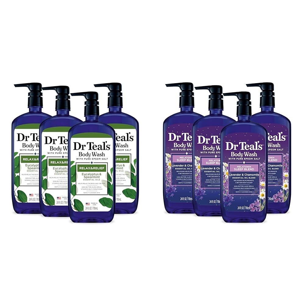 image:imageDr Teals Body Wash with Pure Epsom Salt Relax amp Relief with Eucalyptus amp Spearmint 24 fl oz Pack of 4Eucalyptus Spearmint