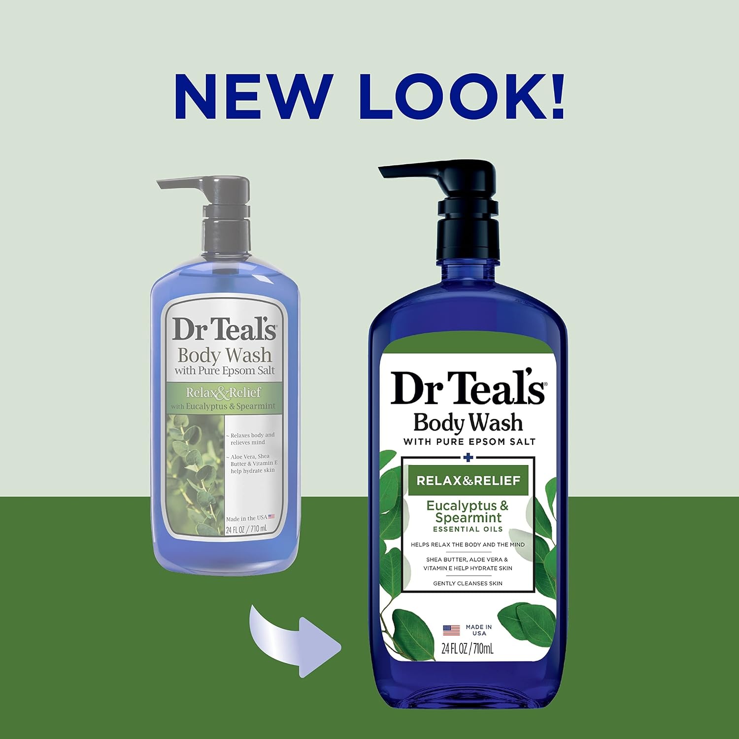 image:imageDr Teals Body Wash with Pure Epsom Salt Relax amp Relief with Eucalyptus amp Spearmint 24 fl oz Pack of 4Eucalyptus Spearmint