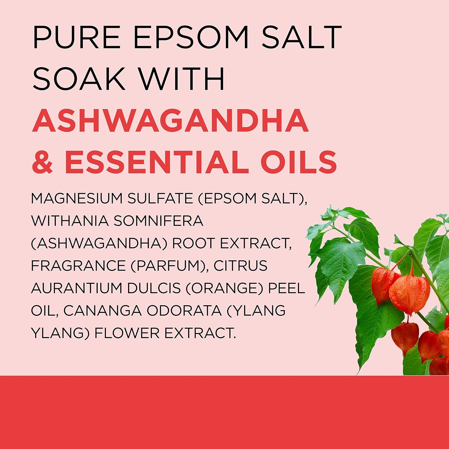 image:imageDr Teals Epsom Salt Magnesium Soak Ashwagandha amp Essential Oils 3 lbs Pack of 4
