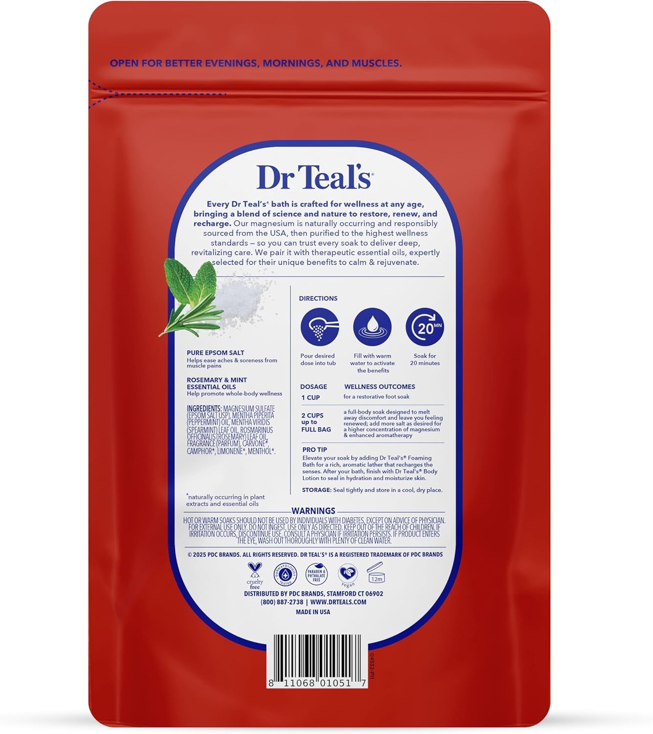 image:imageDr Teals Epsom Salt Magnesium Soak Lavender Eucalyptus amp Wellness Trio 3 lbs Pack of 3Lavender Eucalyptus and Rosemary