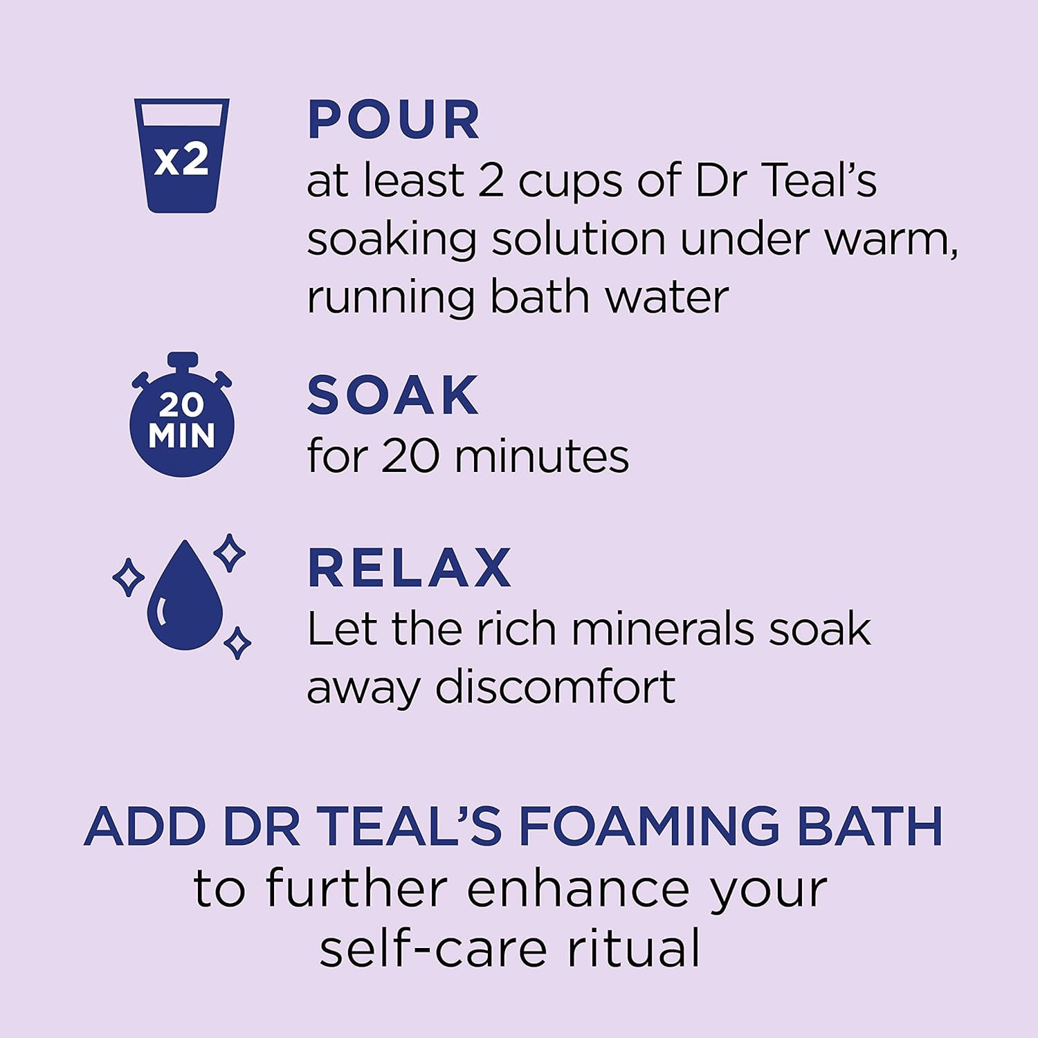 image:imageDr Teals Epsom Salt Magnesium Soak Lavender Eucalyptus amp Wellness Trio 3 lbs Pack of 3Lavender