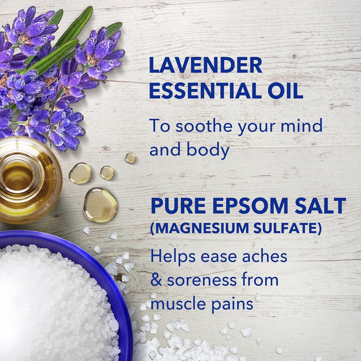 image:imageDr Teals Epsom Salt Magnesium Soak Lavender Eucalyptus amp Wellness Trio 3 lbs Pack of 3Lavender
