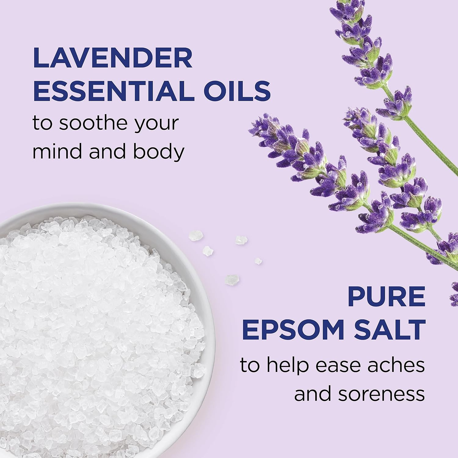 image:imageDr Teals Epsom Salt Magnesium Soak Lavender Eucalyptus amp Wellness Trio 3 lbs Pack of 3Lavender