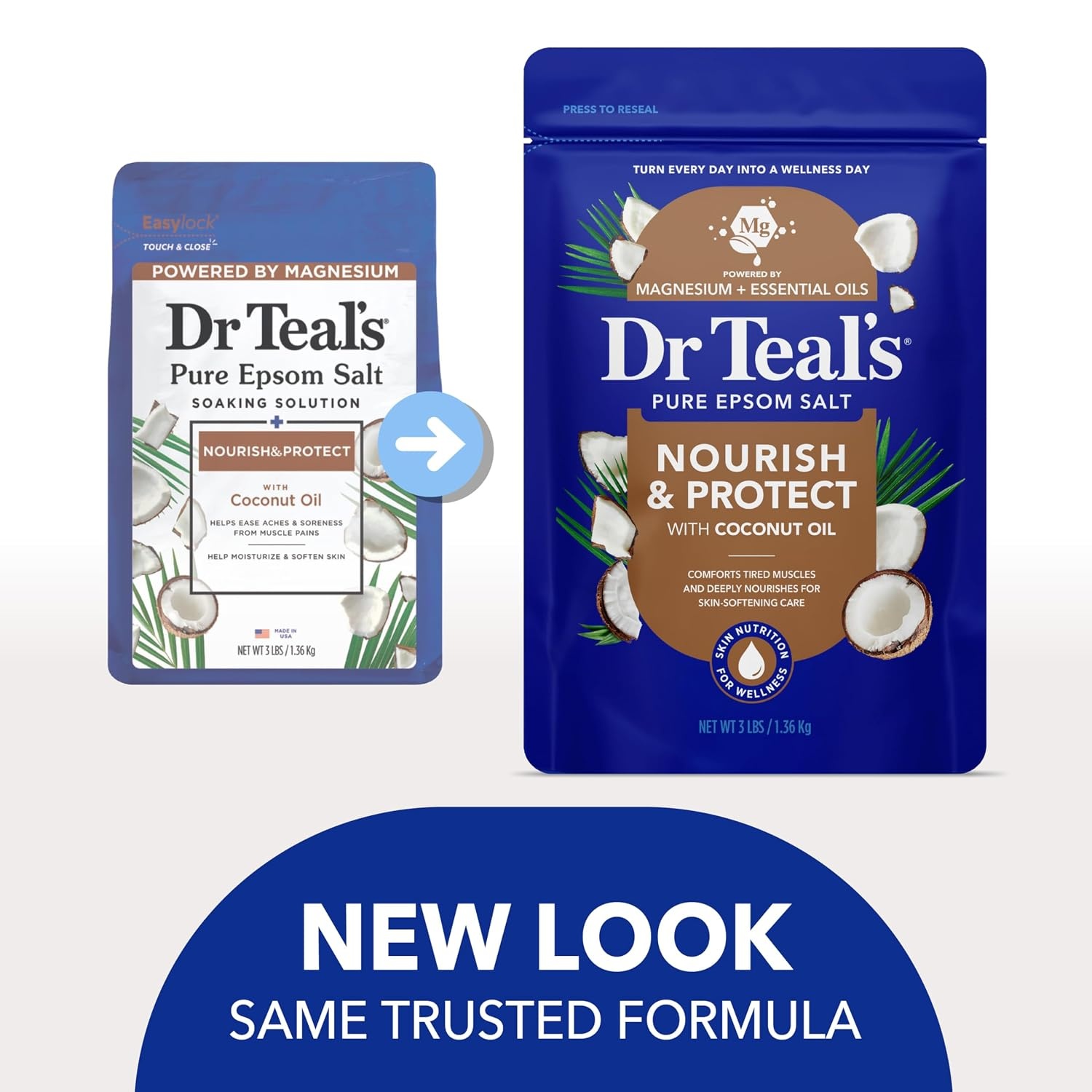 image:imageDr Teals Epsom Salt Magnesium Soak Nourish amp Protect with Coconut Oil 3 lbs Pack of 4