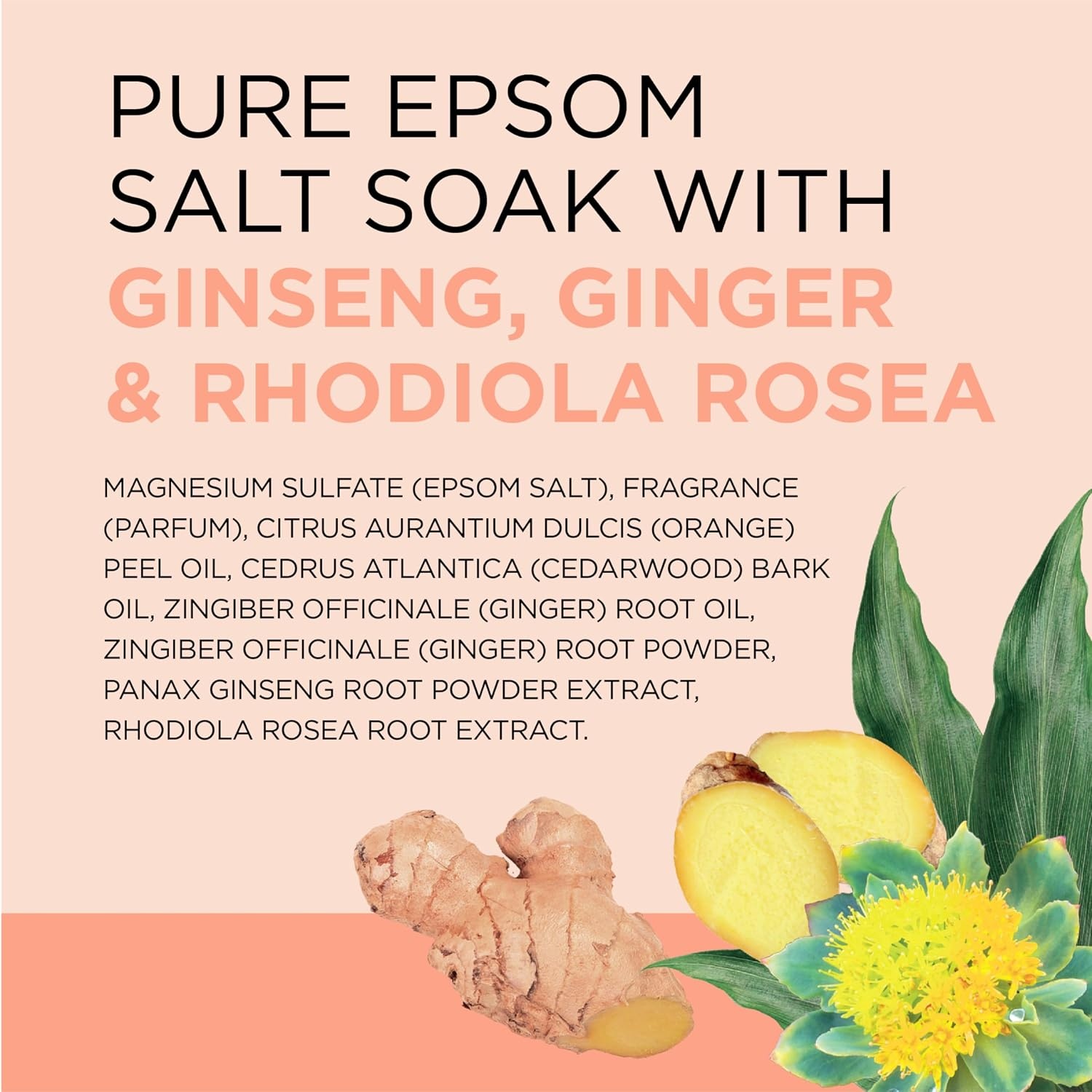 image:imageDr Teals Epsom Salt Magnesium Soak Salt Stress Relief with Ginseng amp Ginger Essential Oils 3 lbs Pack of 4