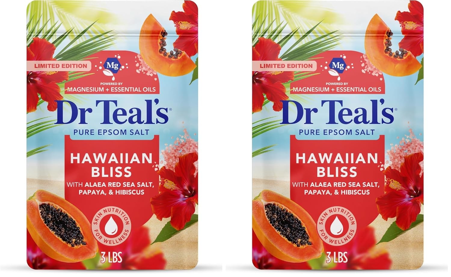 image:imageDr Teals Epsom Salt Magnesium Soak Vanilla Comfort 3 lbsHawaiian Bliss