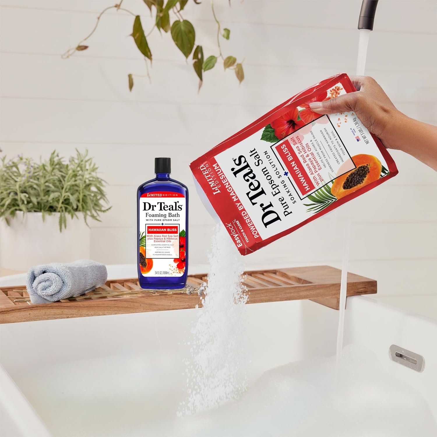 image:imageDr Teals Epsom Salt Magnesium Soak Vanilla Comfort 3 lbsHawaiian Bliss
