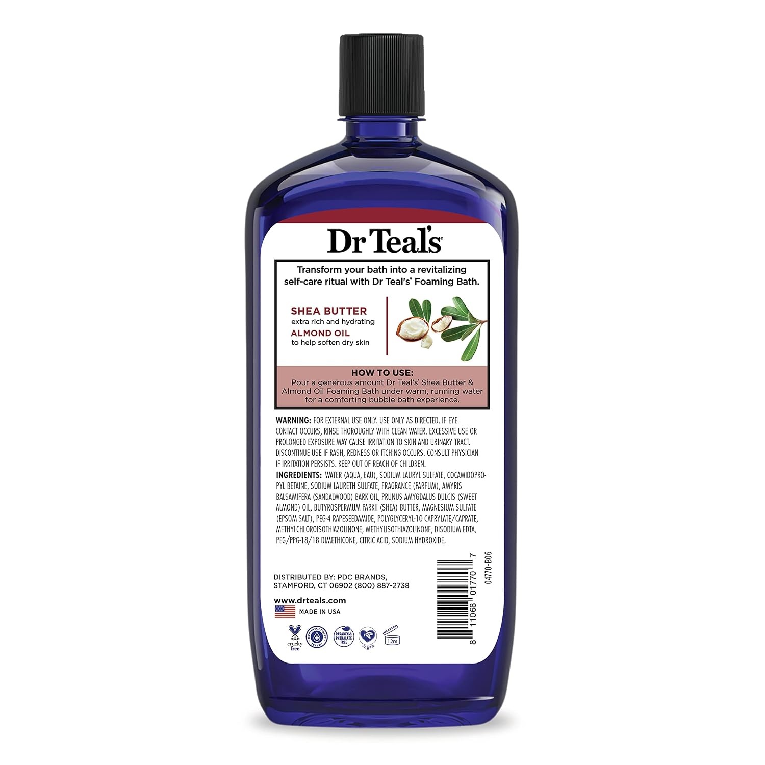 image:imageDr Teals Foaming Bath with Pure Epsom Salt Shea Butter amp Almond 34 fl oz Pack of 4Bathwater Additive