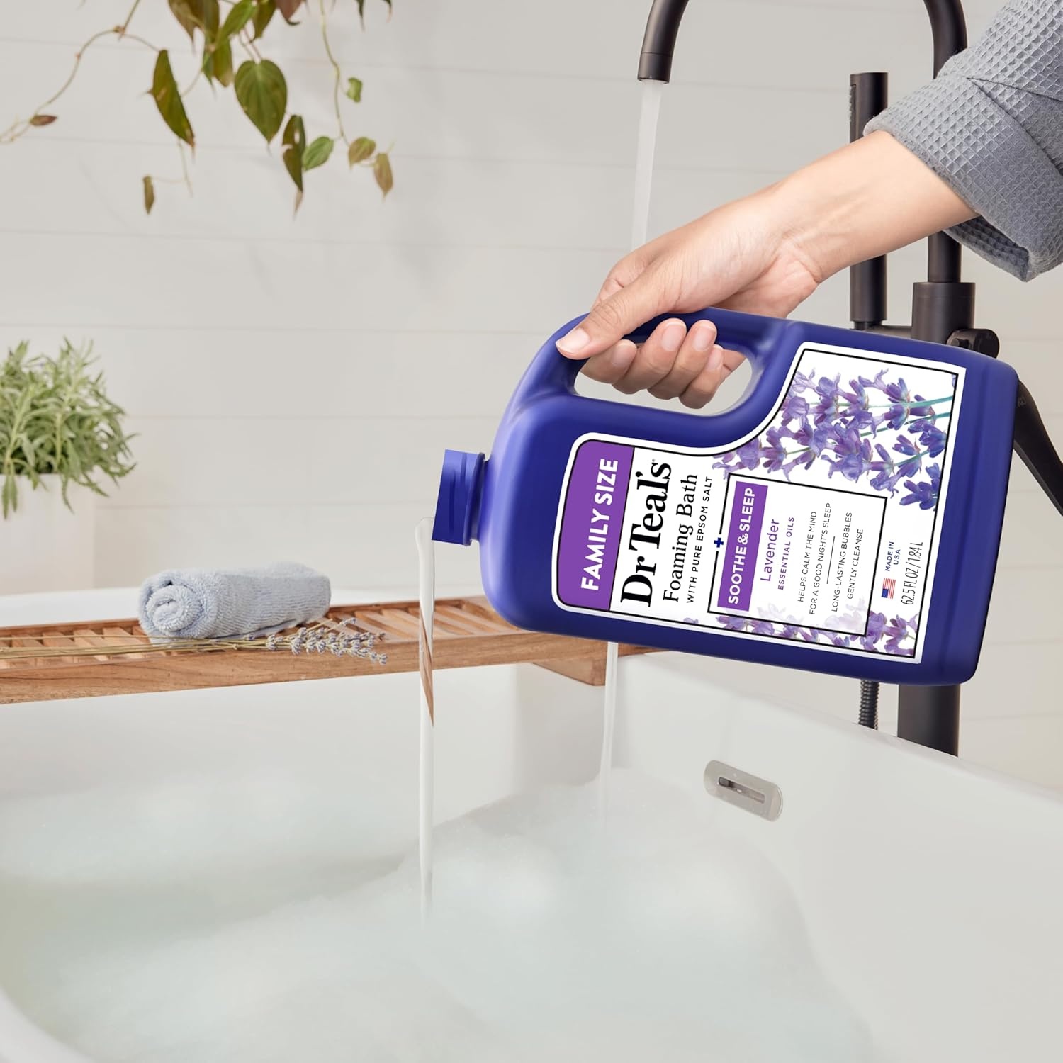 image:imageDr Teals Foaming Bath with Pure Epsom Salt Soothe amp Sleep with Lavender 625 fl oz