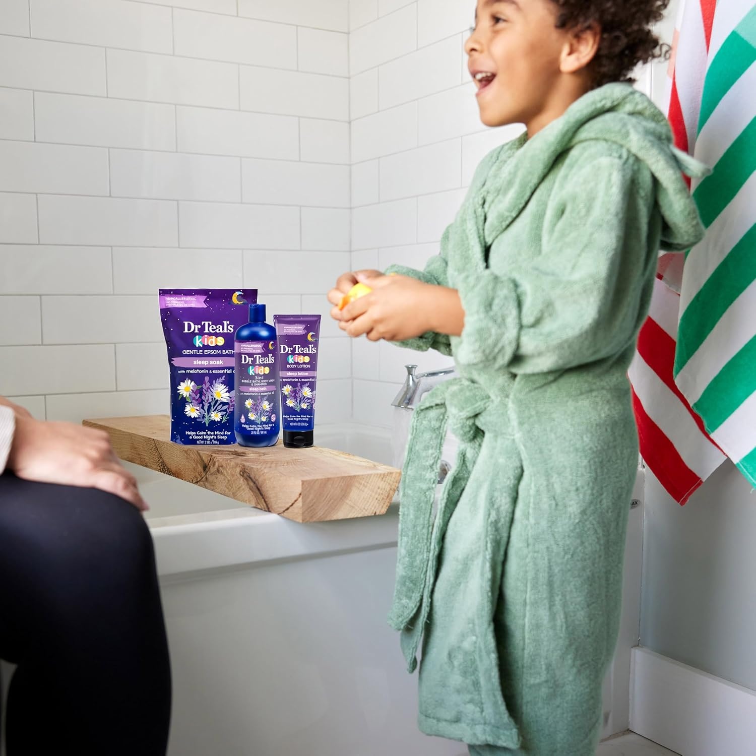image:imageDr Teals Kids 3in1 Bubble Bath Body Wash amp Shampoo Boost amp Renew Elderberry with Vitamin C 20 fl oz Pack of 3Sleep Blend