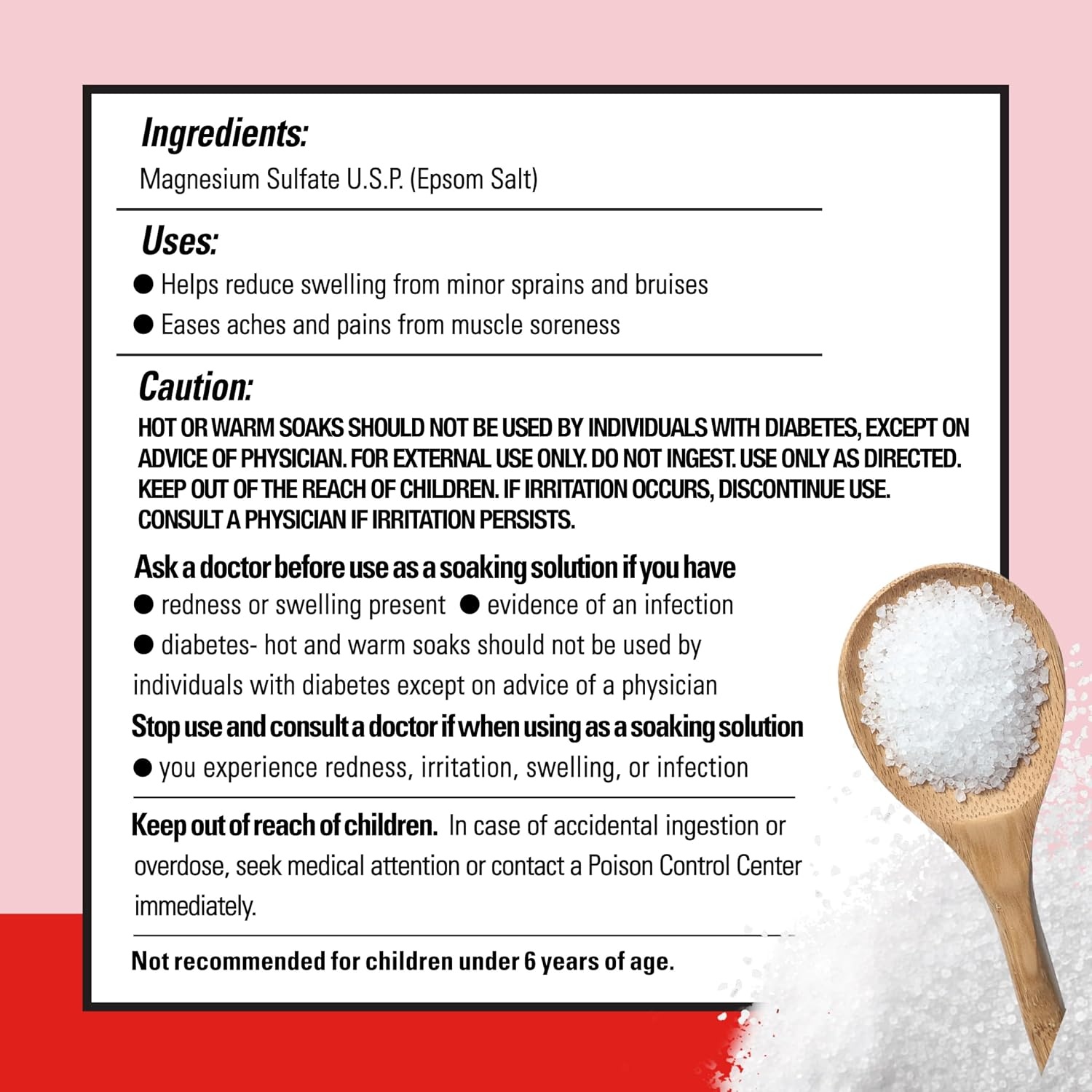 image:imageDr Teals Pure Epsom Salt Multipurpose Solution Fragrance Free Bulk Size 19 lbs19 Pound Pack of 2