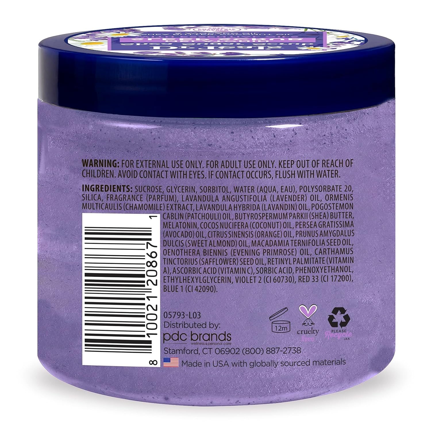 image:imageDr Teals Shea Sugar Scrub Lavender Essential Oils 19 oz Pack of 3Lavender Melatonin with Essential Oils