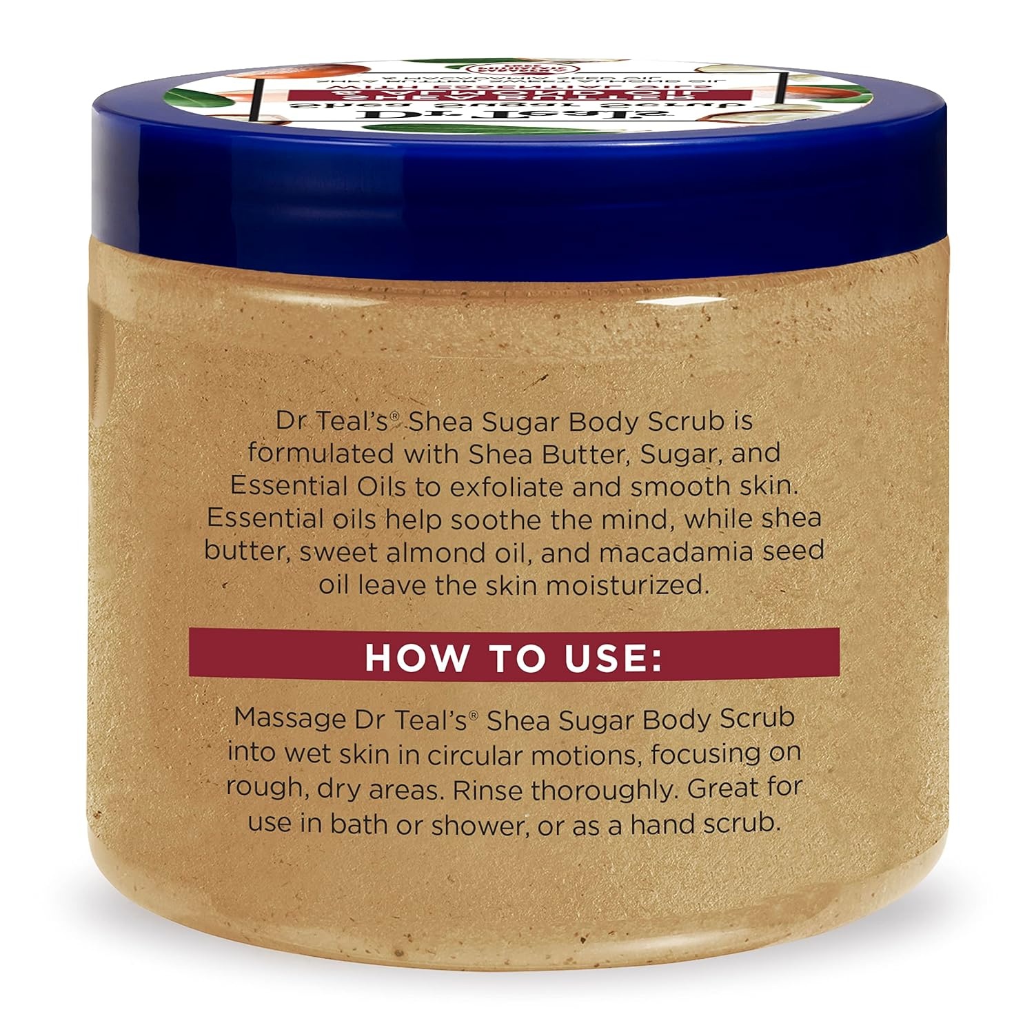 image:imageDr Teals Shea Sugar Scrub Lavender Essential Oils 19 oz Pack of 3Shea Butter with Almond Oil Essential Oils