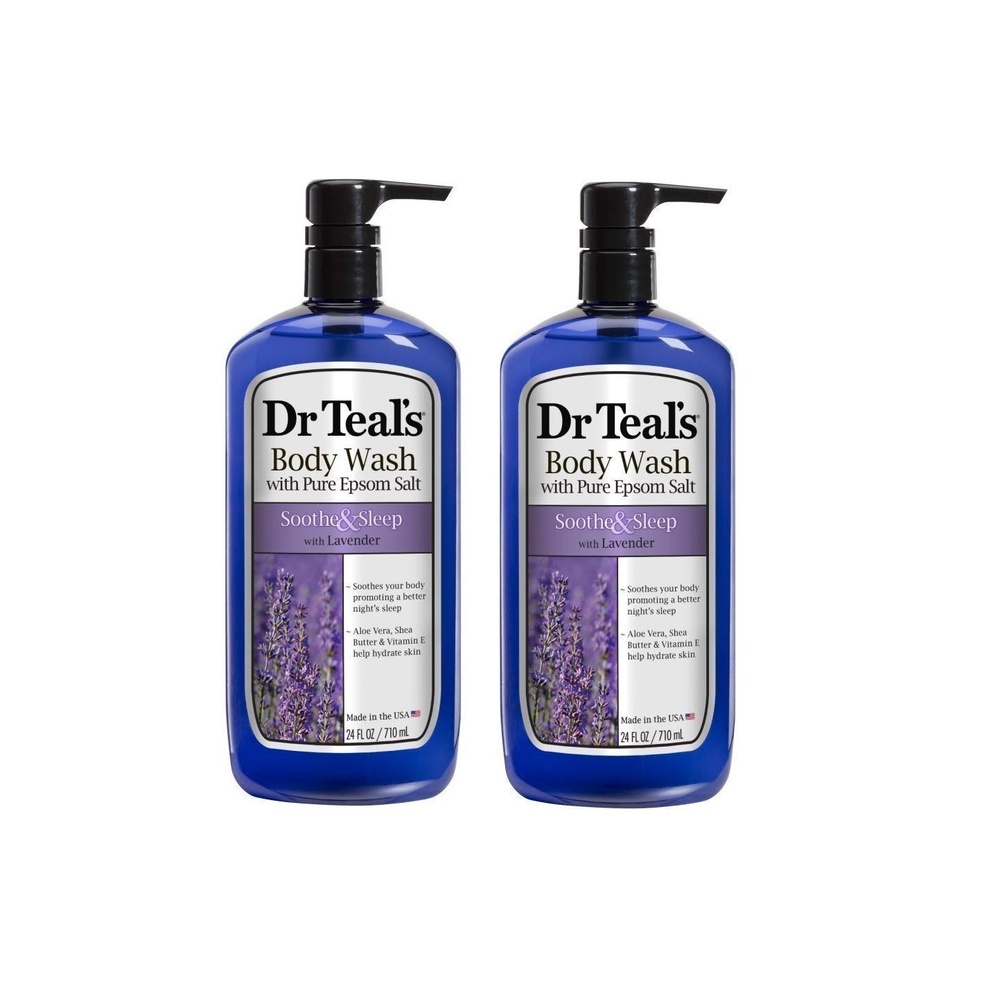 image:imageDr Teals Body Wash with Pure Epsom Salt Soothe amp Sleep with Lavender 24 fl oz Pack of 4Lavender