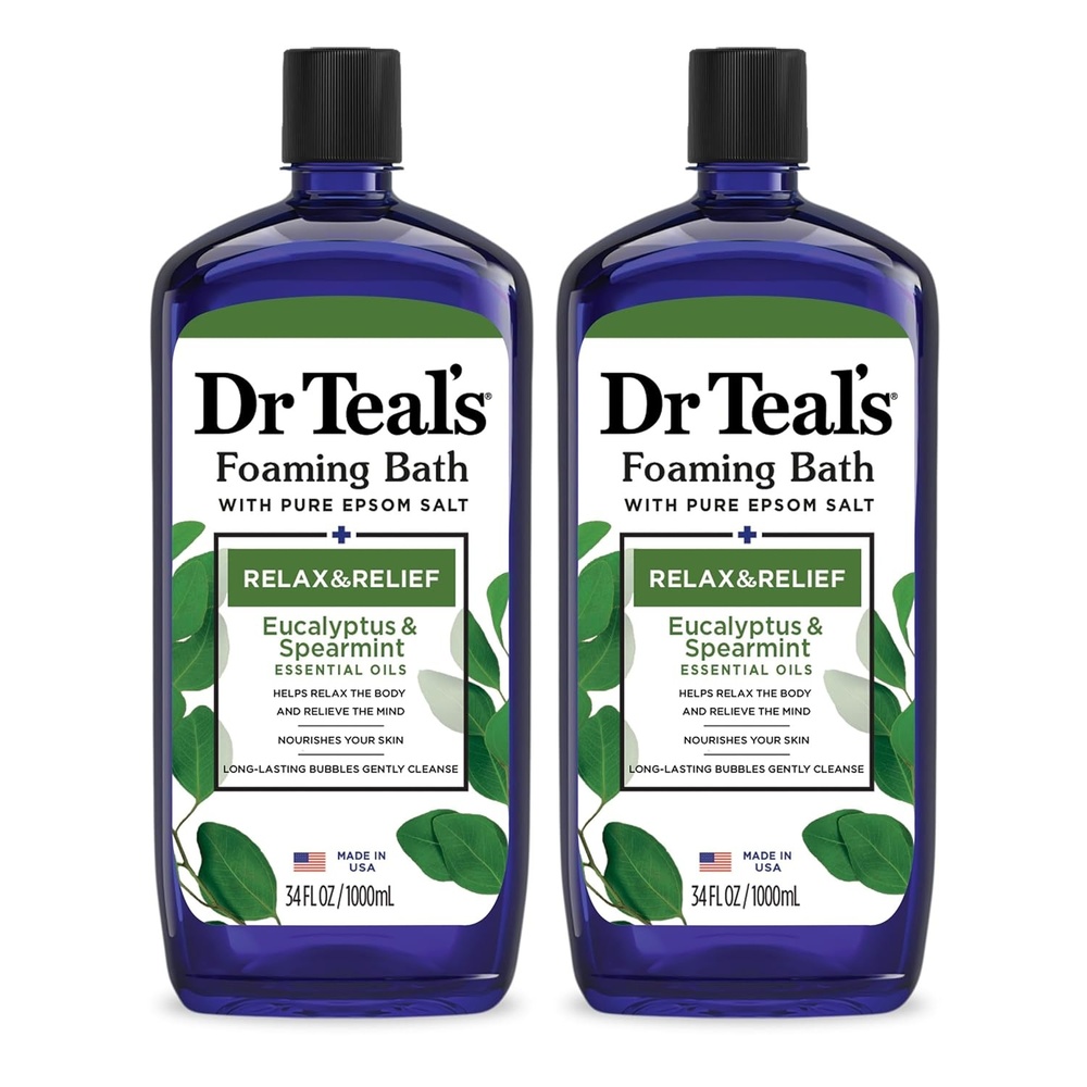image:imageDr Teals Foaming Bath with Pure Epsom Salt Lavender amp Eucalyptus 34 fl oz Pack of 268 Fl Oz Pack of 6
