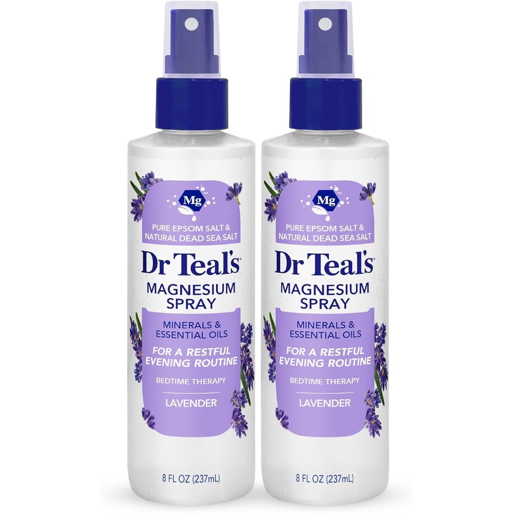 image:imageDr Teals Magnesium Lavender Spray with Natural Dead Sea Salt 8 fl oz Pack of 2