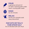 Dr Teal’s Foaming Bath with Pure Epsom Salt, Ashwagandha, 34 fl oz (Pack of 4)(Foaming Bath)