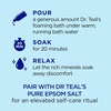 Dr Teal’s Foaming Bath with Pure Epsom Salt, Restorative Minerals with Magnesium, Potassium, Zinc & Essential Oils, 34 fl oz (Pack of 4)