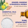 Dr Teal’s Foaming Bath with Pure Epsom Salt, Stress Relief with Ginseng & Ginger, 34 fl oz (Pack of 4)
