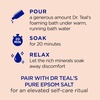 Dr Teal’s Foaming Bath with Pure Epsom Salt, Stress Relief with Ginseng & Ginger, 34 fl oz (Pack of 4)