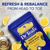 Dr Teal’s Pure Epsom Magnesium Salt Soak, Prebiotic Lemon Balm & Essential Oil, 3 lbs (Pack of 4)(Lemon Balm)