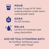 Dr Teal’s Pure Epsom Salt Soak, Wellness Therapy with Rosemary & Mint, 3 lbs (Pack of 4)(Soak)