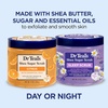 Dr Teal’s Shea Sugar Scrub, Lavender Essential Oils, 19 oz (Pack of 3)(Citrus with Vitamin C & Melatonin)