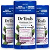Dr Teal’s Aluminum Free Deodorant, Lavender Vanilla with Essential Oils, 2.65 oz (Pack of 3)(Elderberry)