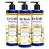 Dr Teal’s Body Lotion, Cannabis Sativa Hemp Seed Oil & Essential Oils, 18 fl oz (Pack of 3)(Lemon Balm)
