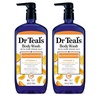 Dr Teal’s Body Wash with Pure Epsom Salt, Daytime/Nighttime with Vitamin C & Sleep Blend, 24 fl oz (Pack of 2)(24 Fl Oz (Pack of 2))