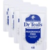 Dr Teal’s Epsom Salt Magnesium Soak, Fragrance Free, 4 lbs(64 Ounce (Pack of 4))