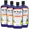 Dr Teal’s Foaming Bath with Pure Epsom Salt, Stress Relief with Ginseng & Ginger, 34 fl oz (Pack of 4)