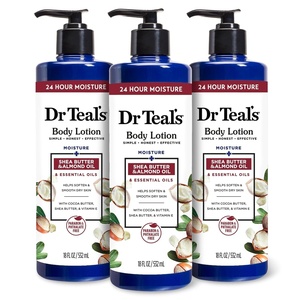 Dr Teal’s Body Lotion, Cannabis Sativa Hemp Seed Oil & Essential Oils, 18 fl oz (Pack of 3)(Shea Butter & Almond)