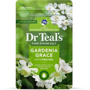 Dr Teal’s Epsom Salt Magnesium Soak, Gardenia Grace, 3 lbs(48 Ounce (Pack of 1))