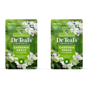 Dr Teal’s Epsom Salt Magnesium Soak, Gardenia Grace, 3 lbs(48 Ounce (Pack of 2))