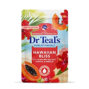 Dr Teal’s Epsom Salt Magnesium Soak, Vanilla Comfort, 3 lbs(Hawaiian Bliss)