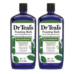 Dr Teal’s Foaming Bath with Pure Epsom Salt, Lavender & Eucalyptus, 34 fl oz (Pack of 2)(68 Fl Oz (Pack of 6))