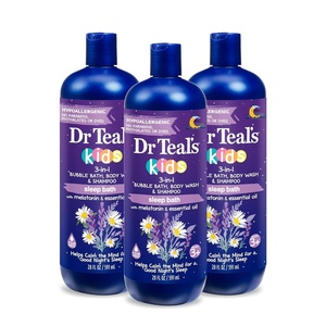 Dr Teal’s Kids 3-in-1 Bubble Bath, Body Wash & Shampoo, Boost & Renew Elderberry with Vitamin C, 20 fl oz. (Pack of 3)(Sleep Blend)