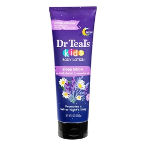 Dr Teal’s Kids Sleep Body Lotion, with Melatonin & Essential Oil Blend, 8 fl oz (Pack of 2)(See Label)
