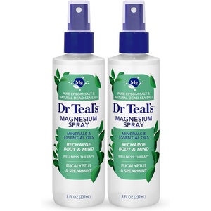 Dr Teal’s Magnesium Eucalyptus Spray with Natural Dead Sea Salt, 8 fl oz (Pack of 2)