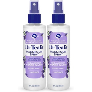 Dr Teal’s Magnesium Lavender Spray with Natural Dead Sea Salt, 8 fl oz (Pack of 2)
