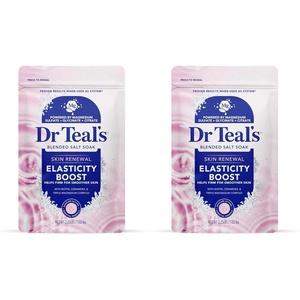 Dr Teal’s Skin Renewal Elasticity Boost Blended Salt Soak, 2.25 lb(36 Ounce (Pack of 2))
