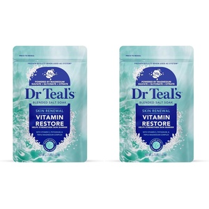 Dr Teal’s Skin Renewal Vitamin Restore Blended Salt Soak, 2.25 lb(36 Ounce (Pack of 2))