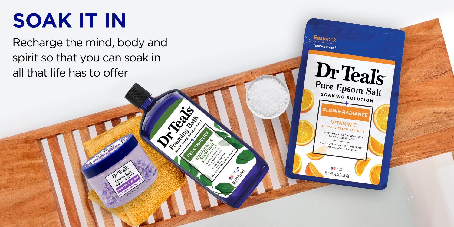 Dr Teal’s | Magnesium & Essential Oils – Relax Body, Calm Mind